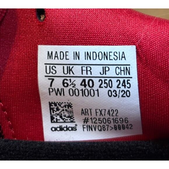 Adidas Boost Supernova Power Red Athletic Running Shoes FX7422 Mens Size 7 - Picture 15 of 15